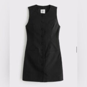 Black Abercrombie Linen Dress